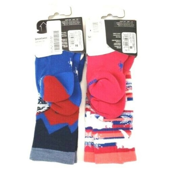 2 prs. Smartwool Sz. L Kids Wintersport Socks - Picture 4 of 4